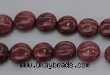 CRC813 15.5 inches 10mm flat round Brazilian rhodochrosite beads