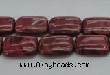 CRC822 15.5 inches 12*16mm rectangle Brazilian rhodochrosite beads