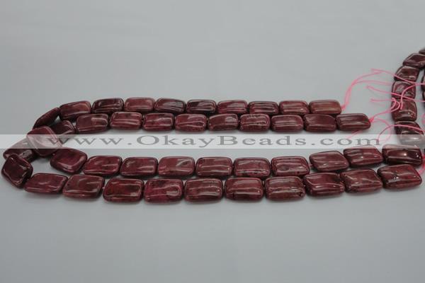 CRC822 15.5 inches 12*16mm rectangle Brazilian rhodochrosite beads