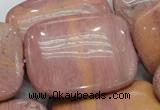 CRC84 15.5 inches 30*40mm rectangle rhodochrosite gemstone beads