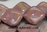 CRC86 15.5 inches 25*25mm diamond rhodochrosite gemstone beads