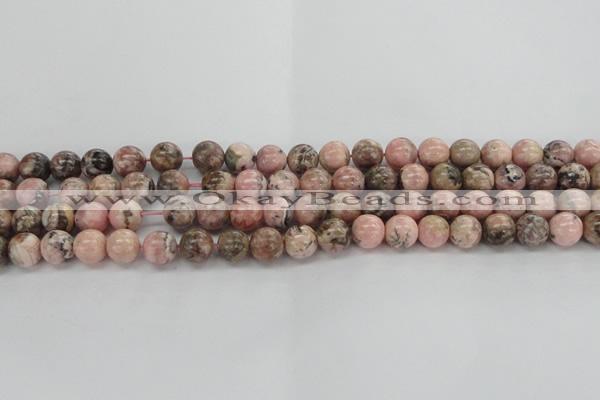 CRC904 15.5 inches 9mm round natural rhodochrosite beads