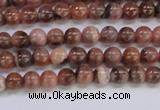 CRC911 15.5 inches 4mm round natural rhodochrosite beads