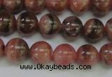 CRC915 15.5 inches 8mm round natural rhodochrosite beads