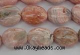 CRC930 15.5 inches 8*12mm oval natural rhodochrosite beads