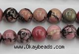 CRD03 15.5 inches 10mm round natural rhodonite gemstone beads