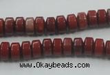 CRE05 16 inches 5*8mm rondelle natural red jasper beads wholesale