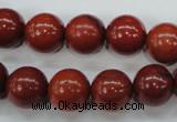 CRE28 15.5 inches 12mm round red jasper gemstone beads wholesale