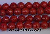 CRE310 15.5 inches 4mm round red jasper beads wholesale