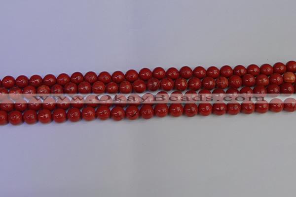 CRE311 15.5 inches 6mm round red jasper beads wholesale