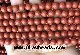 CRE352 15.5 inches 8mm round red jasper beads wholesale