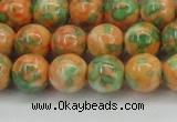 CRF311 15.5 inches 12mm round dyed rain flower stone beads wholesale