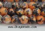 CRF323 15.5 inches 8mm round dyed rain flower stone beads wholesale