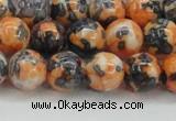 CRF325 15.5 inches 12mm round dyed rain flower stone beads wholesale