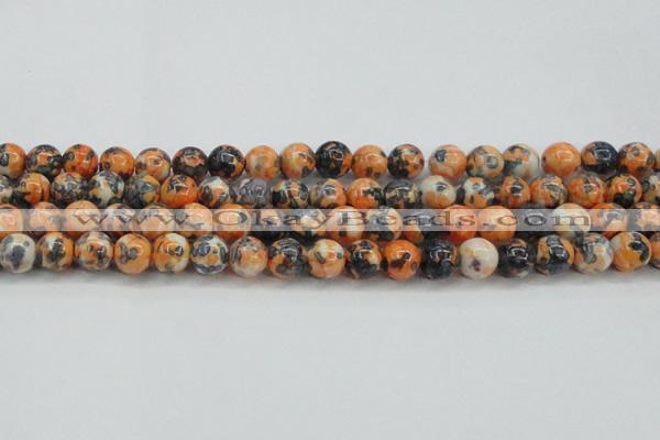 CRF325 15.5 inches 12mm round dyed rain flower stone beads wholesale