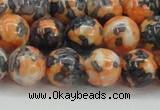 CRF326 15.5 inches 14mm round dyed rain flower stone beads wholesale