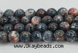 CRF328 15.5 inches 4mm round dyed rain flower stone beads wholesale