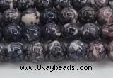 CRF336 15.5 inches 6mm round dyed rain flower stone beads wholesale