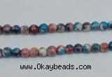 CRF34 15.5 inches 4mm round dyed rain flower stone beads wholesale