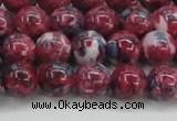 CRF345 15.5 inches 10mm round dyed rain flower stone beads wholesale