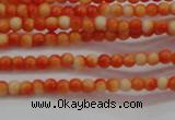 CRF425 15.5 inches 2mm round dyed rain flower stone beads wholesale