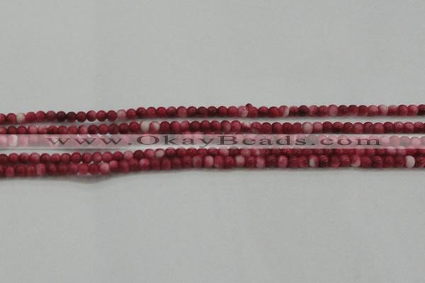 CRF439 15.5 inches 3mm round dyed rain flower stone beads wholesale