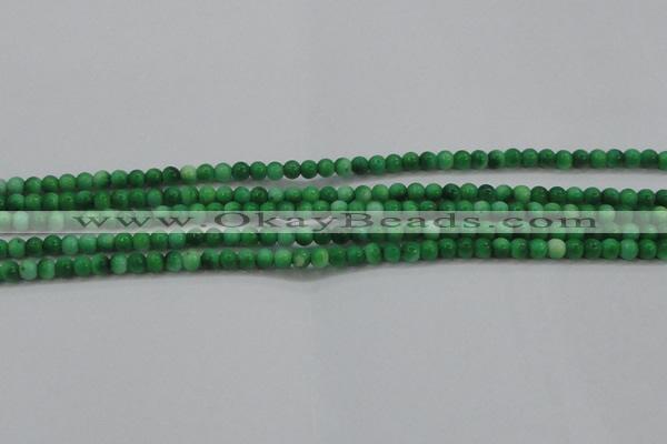 CRF441 15.5 inches 3mm round dyed rain flower stone beads wholesale