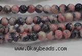 CRF445 15.5 inches 3mm round dyed rain flower stone beads wholesale