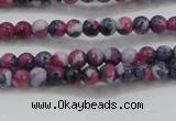 CRF447 15.5 inches 3mm round dyed rain flower stone beads wholesale