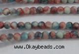 CRF450 15.5 inches 3mm round dyed rain flower stone beads wholesale