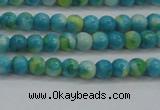 CRF451 15.5 inches 3mm round dyed rain flower stone beads wholesale