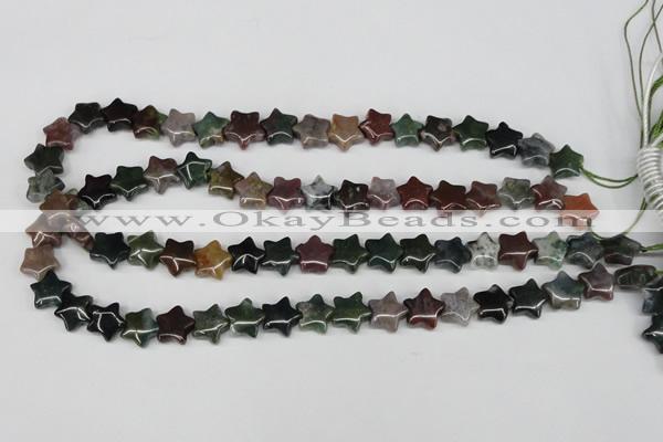 CRG03 15.5 inches 12*12mm star Indian agate gemstone beads wholesale