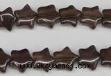 CRG05 15.5 inches 12*12mm star smoky quartz gemstone beads wholesale