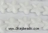 CRG20 15.5 inches 16*16mm star white agate gemstone beads wholesale