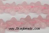 CRG25 15.5 inches 16*16mm star rose quartz gemstone beads wholesale