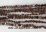 CRG32 15.5 inches 6mm flat star mahogany obsidian beads wholesale