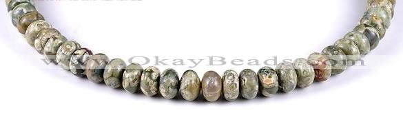 CRH10 different sizes roundel natural rhyolite beads Wholesale