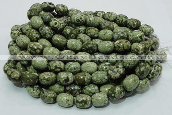 CRH16 15.5 inches 16*20mm egg-shaped rhyolite beads wholesale