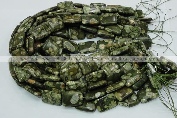 CRH27 15.5 inches 18*24mm rectangle rhyolite beads wholesale