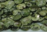 CRH89 15.5 inches 10*14mm faceted oval rhyolite beads wholesale