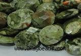 CRH91 15.5 inches 16*20mm faceted oval rhyolite beads wholesale