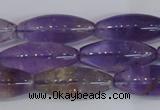 CRI100 15.5 inches 12*30mm rice natural ametrine gemstone beads