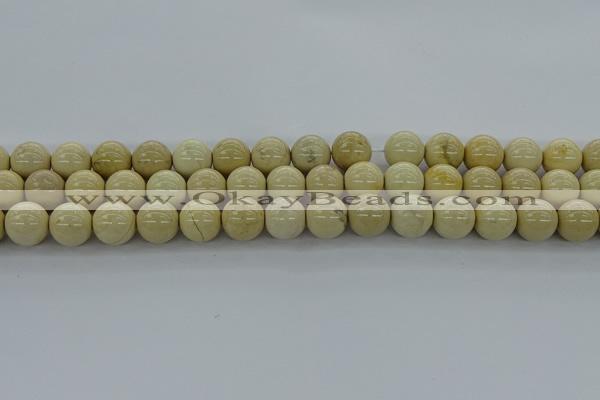 CRI204 15.5 inches 12mm round riverstone beads wholesale