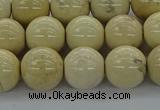 CRI205 15.5 inches 14mm round riverstone beads wholesale