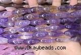 CRI301 15.5 inches 10*25mm rice ametrine gemstone beads wholesale