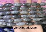 CRI305 15.5 inches 10*25mm rice labradorite beads wholesale