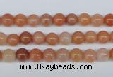 CRJ200 15.5 inches 6mm round natural red jade gemstone beads