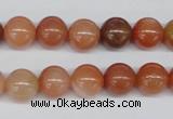 CRJ202 15.5 inches 10mm round natural red jade gemstone beads