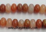 CRJ204 15 inches 7*12mm rondelle natural red jade beads