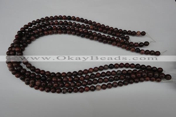 CRO05 15.5 inches 6mm round red picture jasper beads wholesale